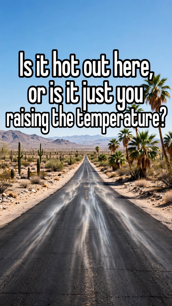 Pick up lines about hot weather.
