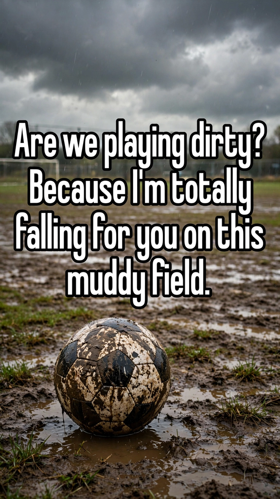 Dirty soccer pick up lines.